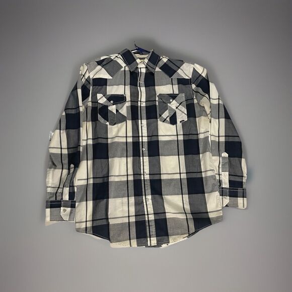 Costal Mens Multicolor Long Sleeve Pearl Snap Western Button Front Shirt Sz Lrg - Picture 1 of 7